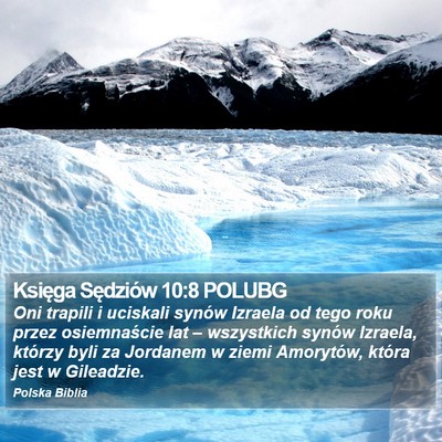 Księga Sędziów 10:8 POLUBG Bible Verse Image