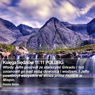 Księga Sędziów 11:11 POLUBG Bible Verse Image