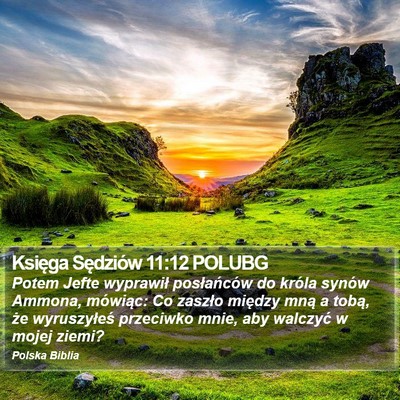 Księga Sędziów 11:12 POLUBG Bible Verse Image