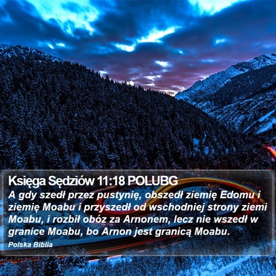 Księga Sędziów 11:18 POLUBG Bible Verse Image