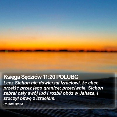 Księga Sędziów 11:20 POLUBG Bible Verse Image