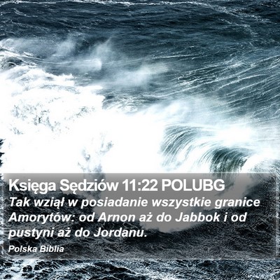 Księga Sędziów 11:22 POLUBG Bible Verse Image