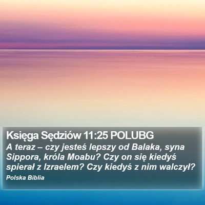 Księga Sędziów 11:25 POLUBG Bible Verse Image