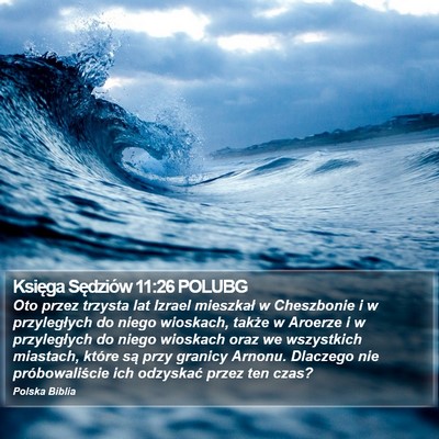 Księga Sędziów 11:26 POLUBG Bible Verse Image