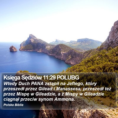 Księga Sędziów 11:29 POLUBG Bible Verse Image