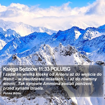 Księga Sędziów 11:33 POLUBG Bible Verse Image
