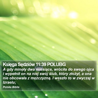 Księga Sędziów 11:39 POLUBG Bible Verse Image