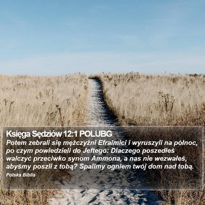 Księga Sędziów 12:1 POLUBG Bible Verse Image