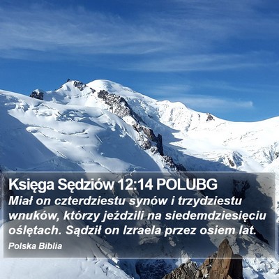 Księga Sędziów 12:14 POLUBG Bible Verse Image