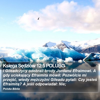 Księga Sędziów 12:5 POLUBG Bible Verse Image