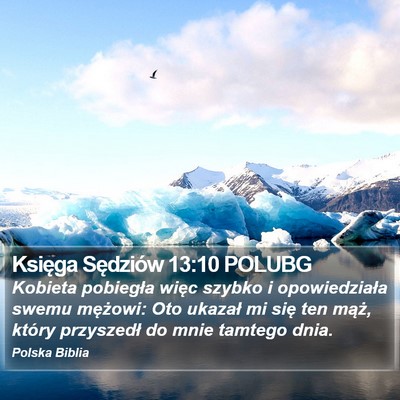 Księga Sędziów 13:10 POLUBG Bible Verse Image