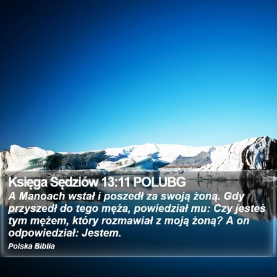 Księga Sędziów 13:11 POLUBG Bible Verse Image