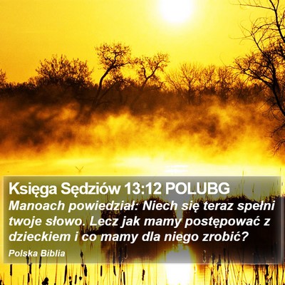 Księga Sędziów 13:12 POLUBG Bible Verse Image