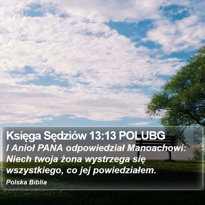 Księga Sędziów 13:13 POLUBG Bible Verse Image