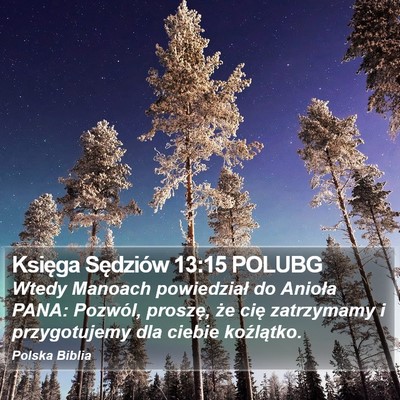 Księga Sędziów 13:15 POLUBG Bible Verse Image