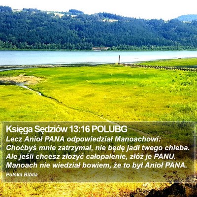 Księga Sędziów 13:16 POLUBG Bible Verse Image