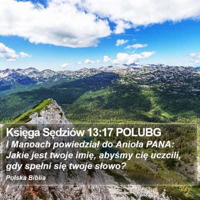 Księga Sędziów 13:17 POLUBG Bible Verse Image