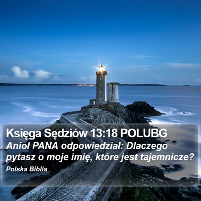 Księga Sędziów 13:18 POLUBG Bible Verse Image
