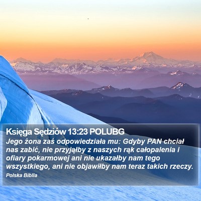 Księga Sędziów 13:23 POLUBG Bible Verse Image