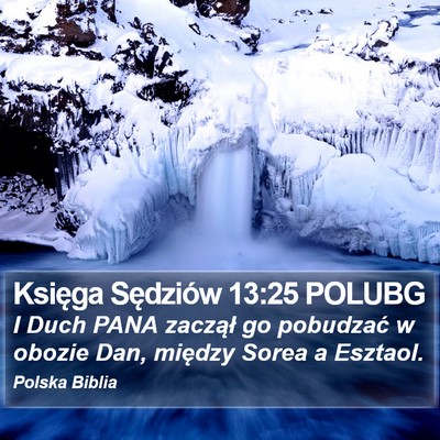 Księga Sędziów 13:25 POLUBG Bible Verse Image