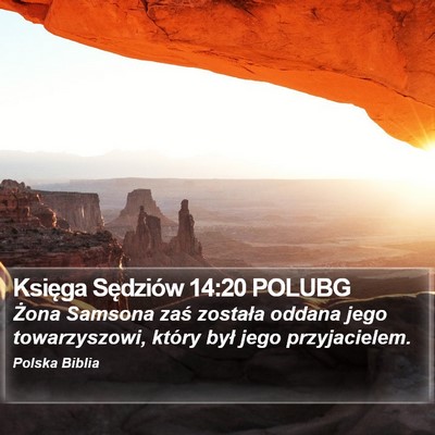 Księga Sędziów 14:20 POLUBG Bible Verse Image