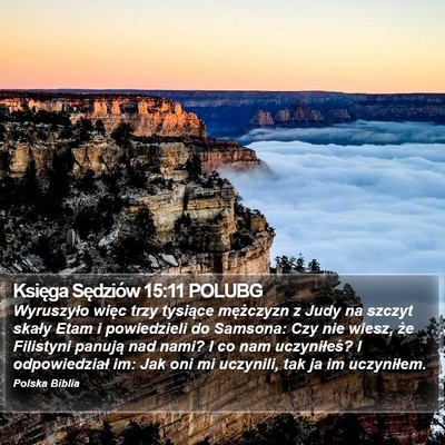 Księga Sędziów 15:11 POLUBG Bible Verse Image