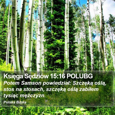 Księga Sędziów 15:16 POLUBG Bible Verse Image