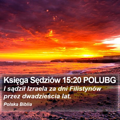 Księga Sędziów 15:20 POLUBG Bible Verse Image