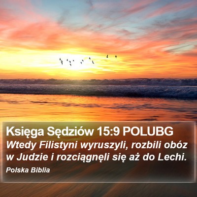 Księga Sędziów 15:9 POLUBG Bible Verse Image