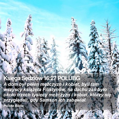 Księga Sędziów 16:27 POLUBG Bible Verse Image
