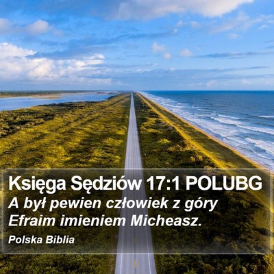 Księga Sędziów 17:1 POLUBG Bible Verse Image