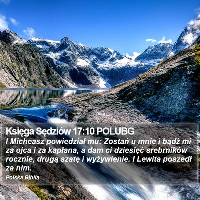 Księga Sędziów 17:10 POLUBG Bible Verse Image