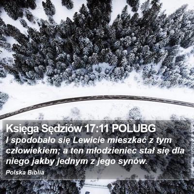 Księga Sędziów 17:11 POLUBG Bible Verse Image