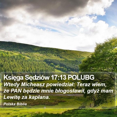 Księga Sędziów 17:13 POLUBG Bible Verse Image