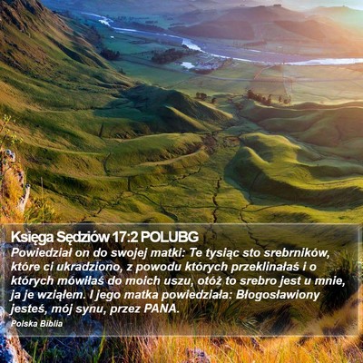 Księga Sędziów 17:2 POLUBG Bible Verse Image