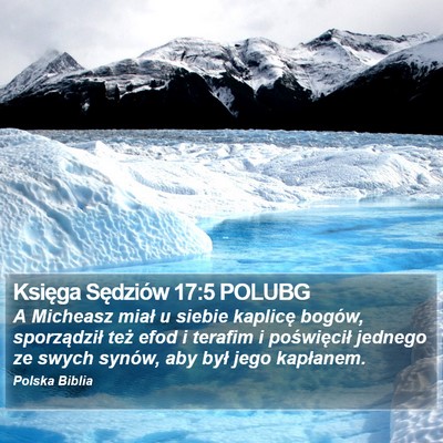 Księga Sędziów 17:5 POLUBG Bible Verse Image