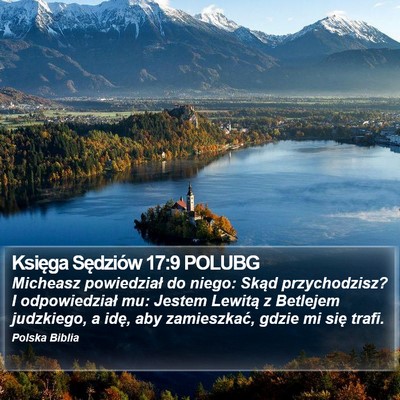 Księga Sędziów 17:9 POLUBG Bible Verse Image