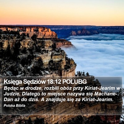 Księga Sędziów 18:12 POLUBG Bible Verse Image