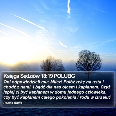 Księga Sędziów 18:19 POLUBG Bible Verse Image