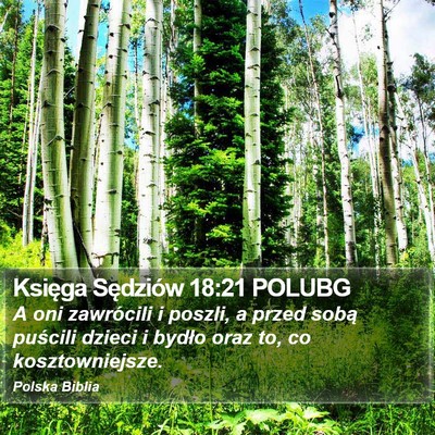 Księga Sędziów 18:21 POLUBG Bible Verse Image