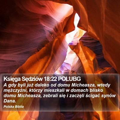 Księga Sędziów 18:22 POLUBG Bible Verse Image