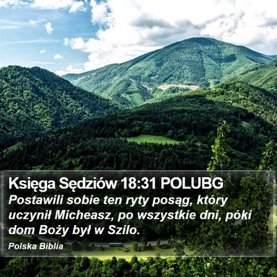 Księga Sędziów 18:31 POLUBG Bible Verse Image