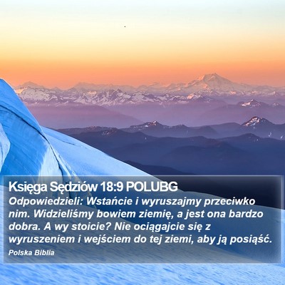 Księga Sędziów 18:9 POLUBG Bible Verse Image