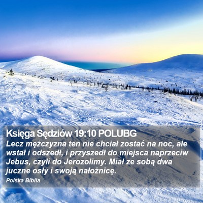 Księga Sędziów 19:10 POLUBG Bible Verse Image