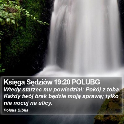 Księga Sędziów 19:20 POLUBG Bible Verse Image