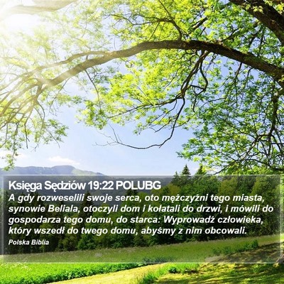 Księga Sędziów 19:22 POLUBG Bible Verse Image