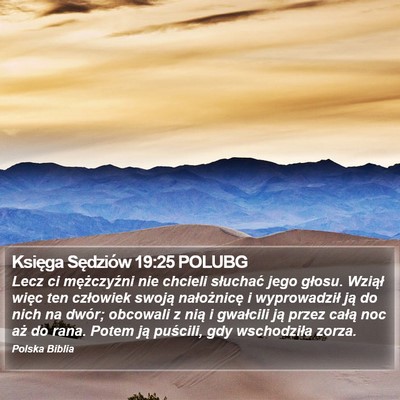 Księga Sędziów 19:25 POLUBG Bible Verse Image