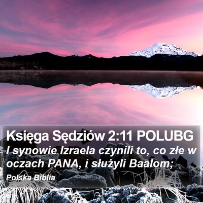 Księga Sędziów 2:11 POLUBG Bible Verse Image