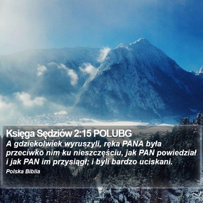 Księga Sędziów 2:15 POLUBG Bible Verse Image
