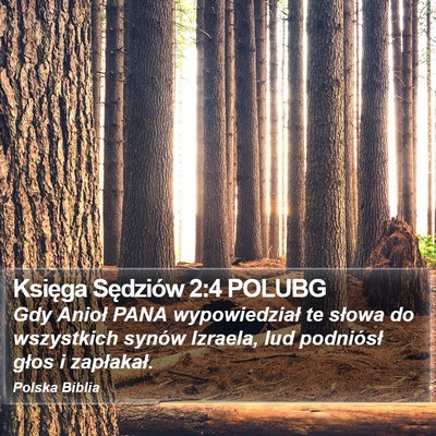 Księga Sędziów 2:4 POLUBG Bible Verse Image